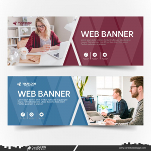 Corporate Web Banner Template Premium CDR Design
