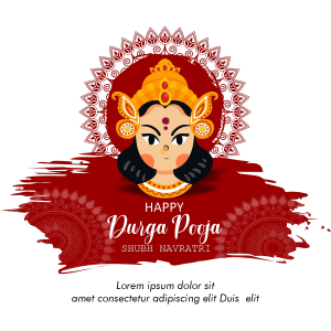 Happy Durga Pooja Shubh Navratri Download Free From CorelDraw Design 2022