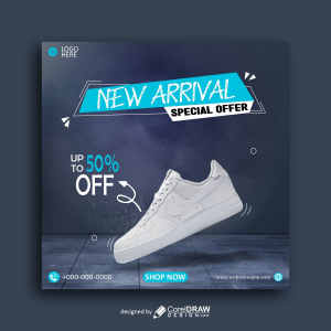 New Arrival special offer poster design vector free image