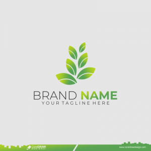 Nature Style Leaf Logo Design Icon Template Design Free CDR