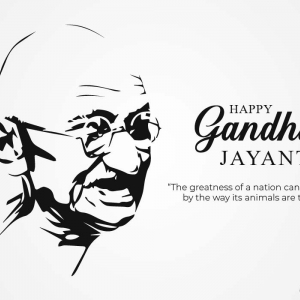 Abstract Minimal Sketch Gandhi Jayanti is an event celebrated in India to mark the birth anniversary of Mahatma Gandhi vector