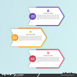  Arrow Style Infographic 3 Set Of Steps Free Download CDR