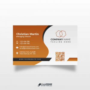 Corporate Minimalistic Single Sided Business Identity visiting card vector