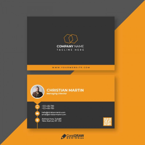 Corporate Minimalistic Business Identity visiting card vector