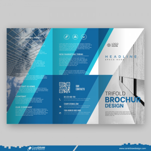 Trifold Business Design Brochure Premium Template Design CDR