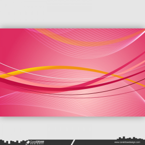 Pink Abstract Stylish Wave Background Free CDR