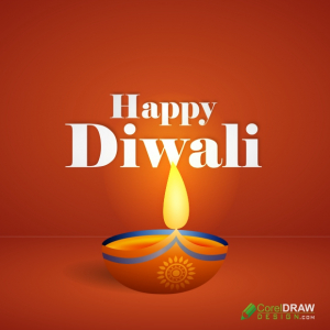 Happy Diwali Background with Diya, Diwali Banner Design Free CDR template on coreldrawdesign