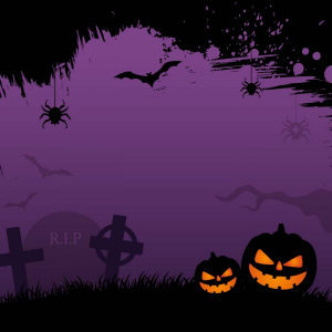 Spooky Realistic halloween party banner template