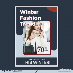 Fashion Winter Sale Free CDR Design