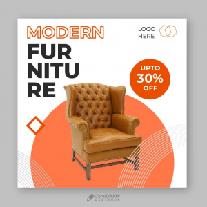 Premium Furniture Sale Social media Banner Template Vector