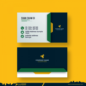 Business Card Colorfull Design Background Vector CDR