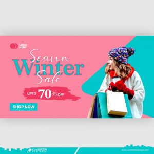 New Fashion Winter Banner Sale CDR Design Free