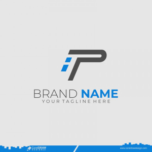 P Company Logo Design Icon Template Design Free CDR