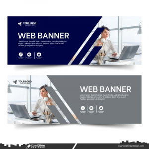 Web banner template design CDR Free