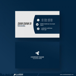 Professional Business Card Design Background Vector Free