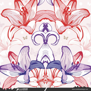 Flower Vector Background Download CDR
