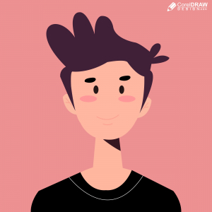 Young smiling boy character vector design