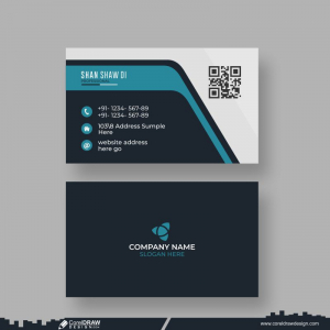 Professional Business Card Design Background Free Vector