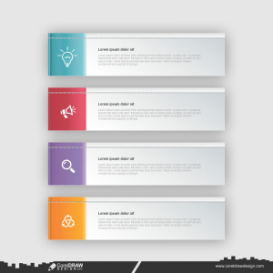  Business plan With icon infographic Design CDR Free