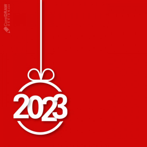 Papercut 2023 new year and merry christmas background banner