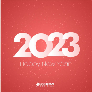 Abstract 2023 papercut christmas new year vector
