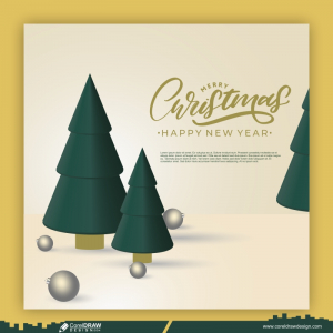 Merry Christmas social media seasons greetings vector CDR free