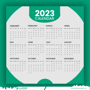 calendar design 2023 corporate design template vector