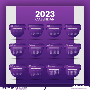 calendar design 2023 corporate design template vector CDR free