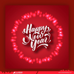happy new year greeting card background