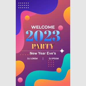 Welcome New Year 2023 Party Download Free Template