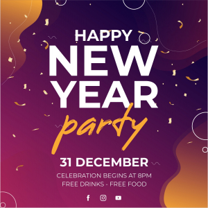New Year Party 31 December Download Free From CorelDraw Design