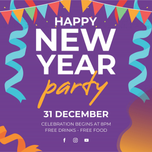 Happy New Year Party Poster Download Free From CorelDraw Design