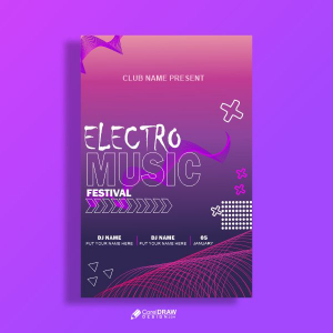 ELECTOR music festival flyer and psoter deisgn for free