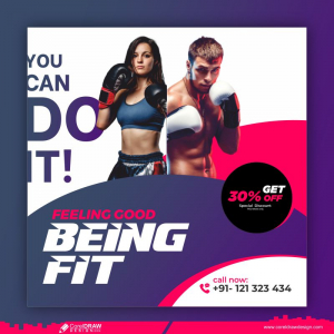 Sports Workouts Fitness Banner Social Media Banner Template Free Download