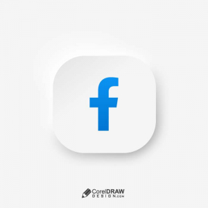 Abstract facebook social app icons with rounded corners Neomorphism design