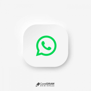 Abstract whatsapp social app icons with rounded corners Neomorphism design