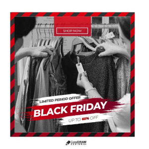 Abstract Black Friday shopping sale web banner vector
