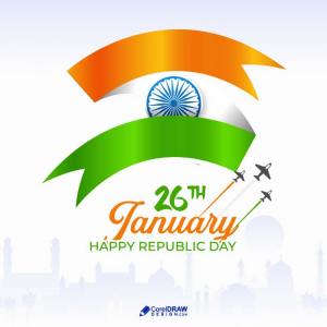 India republic Day Flyer  card poster banner for India National holiday 26 january vector