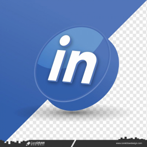 Linkedin logo icon isolated Free Vector