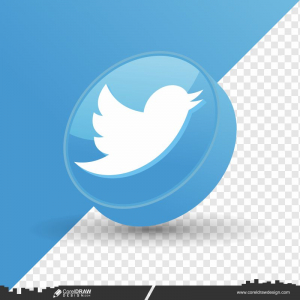 Twitter logo icon isolated Free Vector