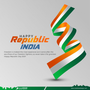happy independence day tricolor flag CDR vector