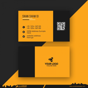 Corporate Business Card Design Vector CDR Free
