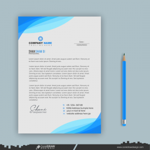 company presentation business letterhead template design CDR
