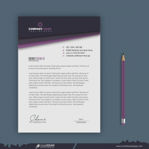 company presentation business letterhead template design CDR stationary