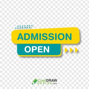 School Admission Open Vector Art, Transparent Tag, Icon, Banner, Abstract Shape, PNG Download Free Vector, Coreldraw Design