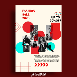 stylish and morden fashion sale vector template design for free