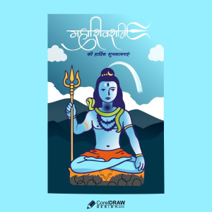 maha shivratri lord shiv full vector design downloa for free with cdr and eps file