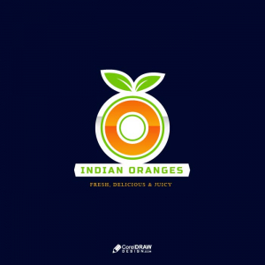 Fresh Orange Farm juicy logo vector