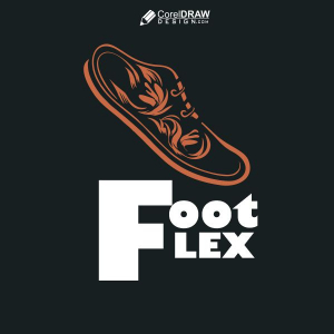 Shoe logo vector design for free download with cdr and eps