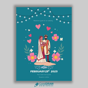 Indian Wedding Couple Vector Design Download For Free With Cdr And Eps File